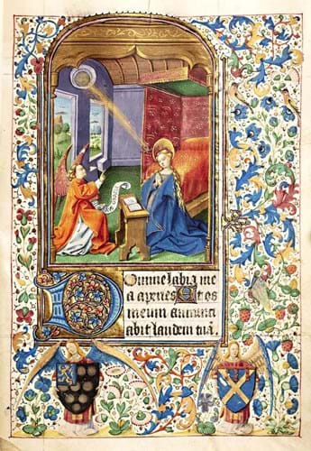 French 15th century Book of Hours manuscript