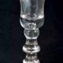 18th century baluster form drinking glass
