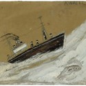 Steamer with Fish by Alfred Wallis