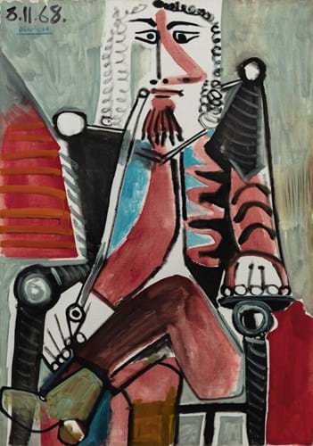 Homme à la pipe by Pablo Picasso