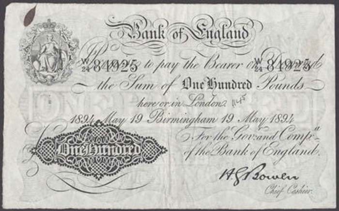 Birmingham bank note