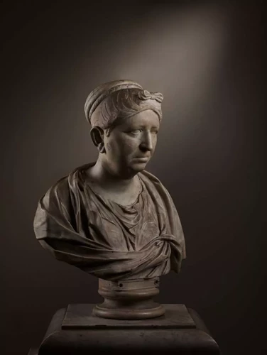 Roman Over Lifesize Hadrianic Marble Bust Of A Lady