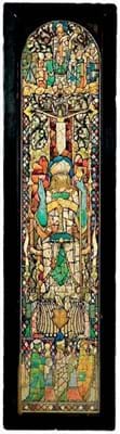 Watercolour for stained glass window