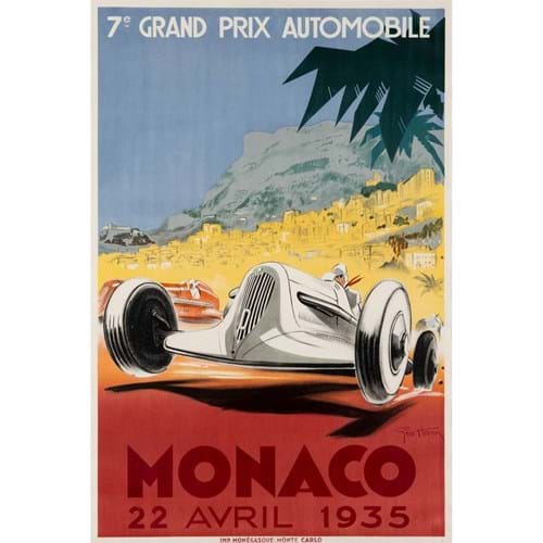 Geo Ham Monaco GP Poster 1935