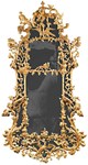 Ornate mirror has the Thomas Johnson look about it