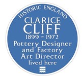 News in brief including a blue plaque for ceramicist Clarice Cliff