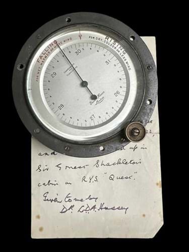 Shackleton’s barometer