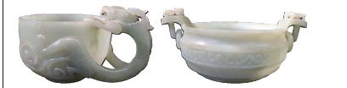 Two Qing jade bowls