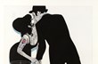 Pop rendition of Amy Winehouse kissing Blake Fielder-Civil