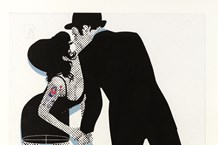 Pop rendition of Amy Winehouse kissing Blake Fielder-Civil