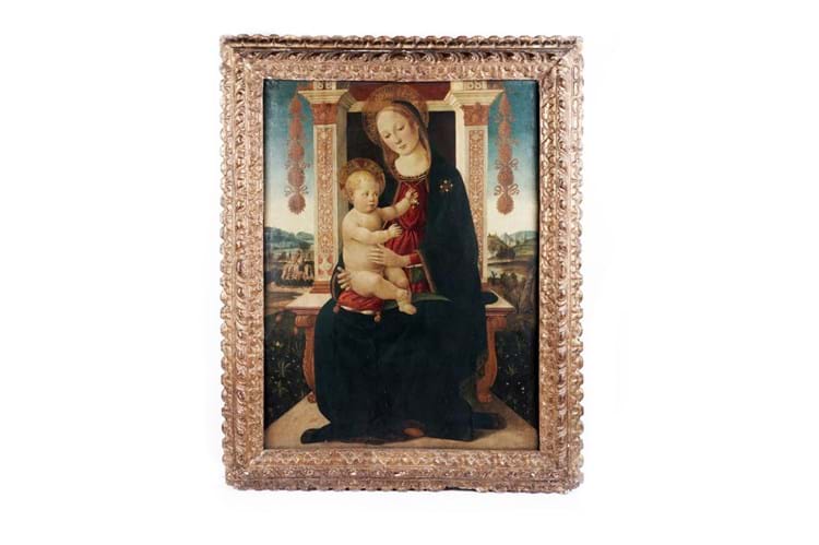 Virgin and Child painting