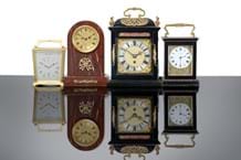 Four clocks in the Mike Baker collection