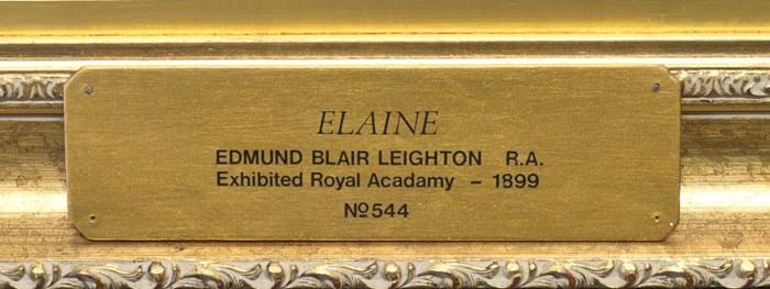 Elaine by Edmund Blair Leighton