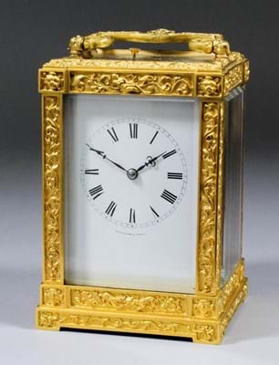 carriage clock by Bolviller of Paris