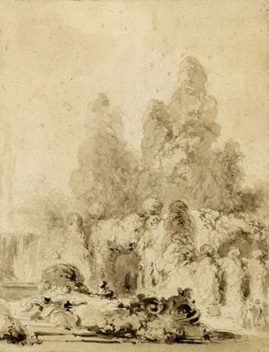 Jean Honore Fragonard drawing