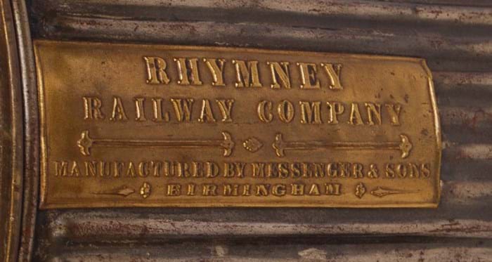 Rhymney lamp plaque
