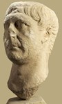 Marble bust of Trajan at Chiswick Auctions