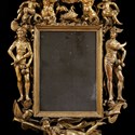 Admiral Russell carved giltwood mirror frame
