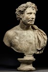 Roman marble busts head to auction