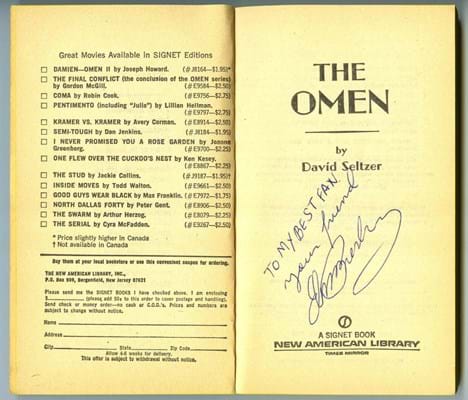 The Omen signed by Elvis