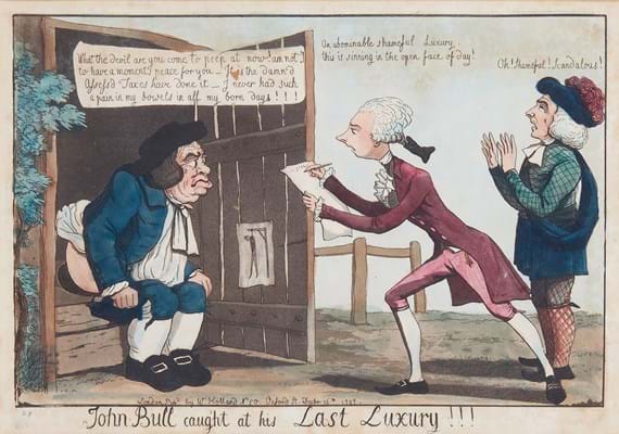 ‘John Bull caught at his last Luxury' by William Holland