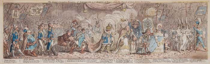 The Grand Coronation Procession of Napoleon by James Gillray
