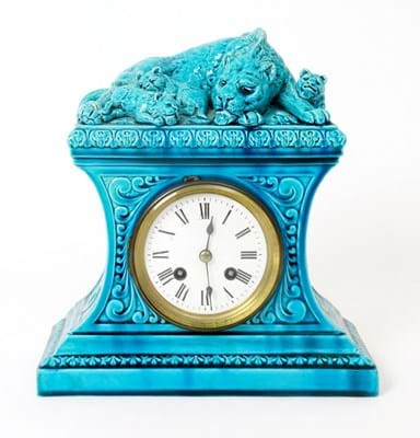 Burmantofts mantel clock