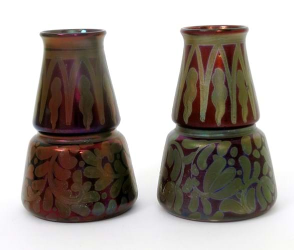 Burmantofts lustre vases by Joseph Walmsley 