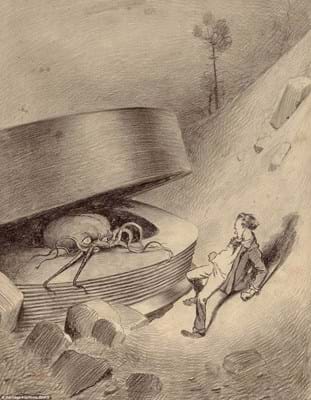 HG Wells’ ‘War of the Worlds’ illustration