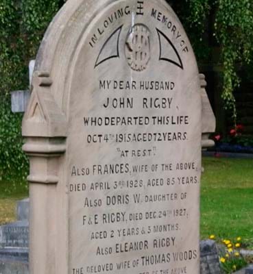 Rigby headstone