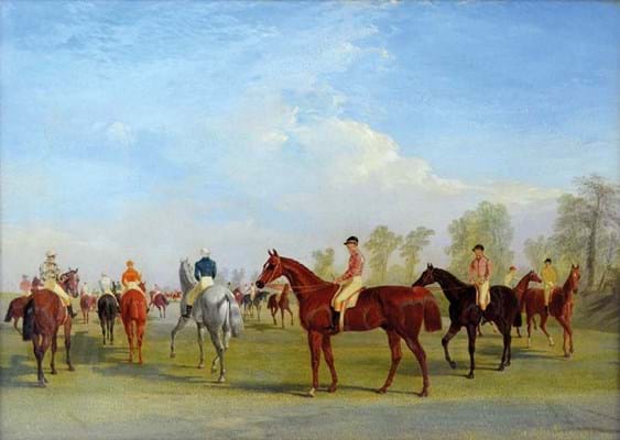 Racehorse painting