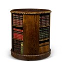 Regency mahogany pillar bookcase