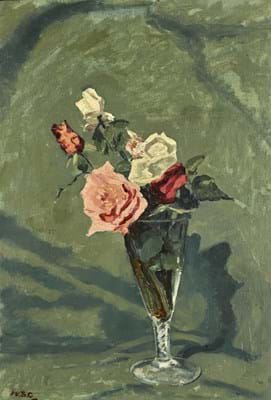 ‘Study of Roses’ by Sir Winston Churchill