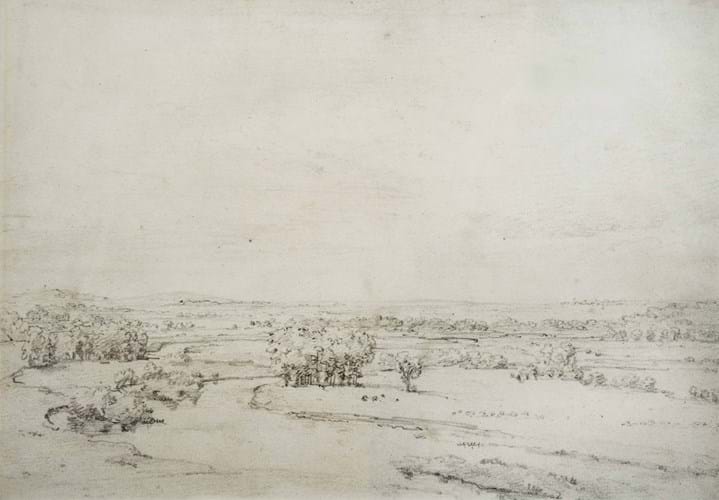 Drawing of The Thames by John Constable