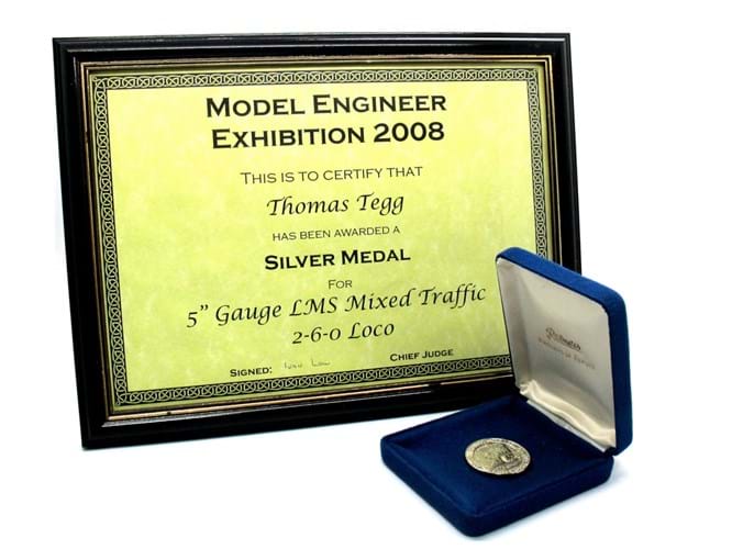 Model train medal Sheffield Auction Gallery