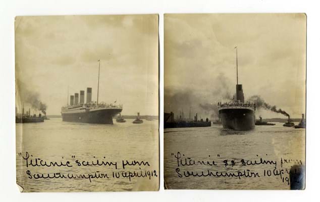 Titanic postcard