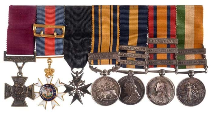 VC group, war medals