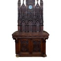 19th century carved Italian cabinet 