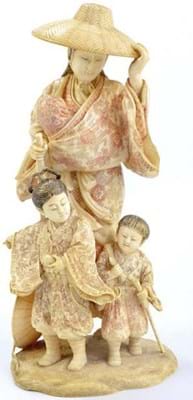 Meiji ivory sculpture