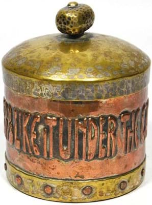 Brass tobacco jar