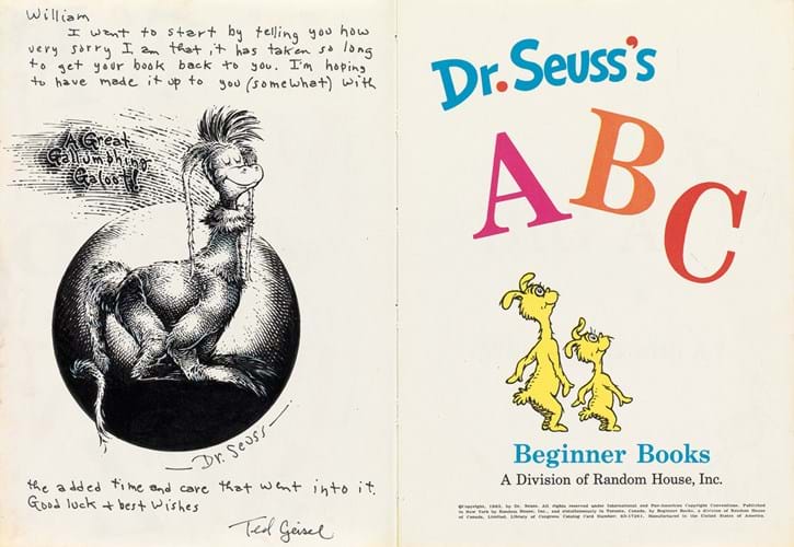 drawing by Theodor Geisel (Dr Seuss)