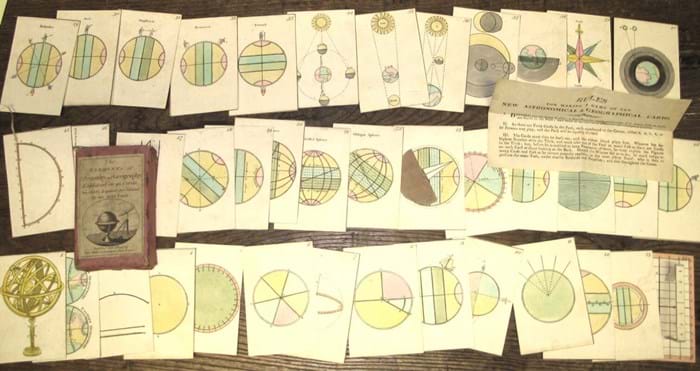 'Astronomy and Geography Explained' cards