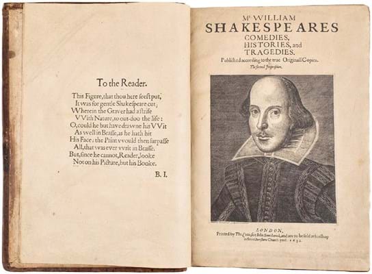 Shakespeare second folio