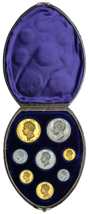 8 Coins Great Britain 1990 Proof Set In Origial Case W/COA Gem Proof