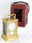 Giant small clock and mini longcase both tick auction boxes