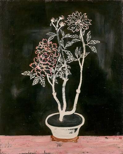 Sanyu’s Pot of Flowers painting