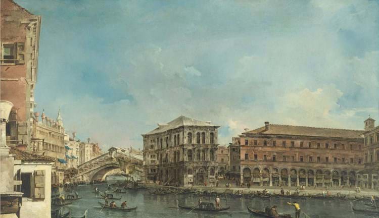 Francesco Guardi - Venice Rialto Bridge 