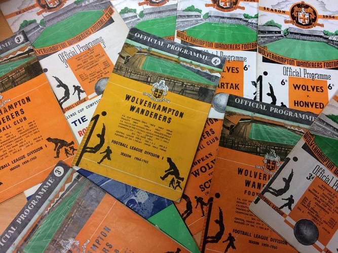 The set of Wolves programmes coming up for auction.jpg