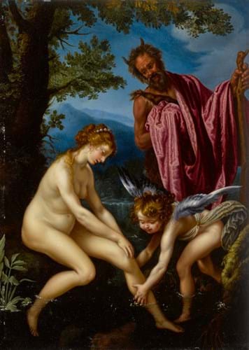 ‘Venus, Cupid and Pan’ by Giovanni Bilivert