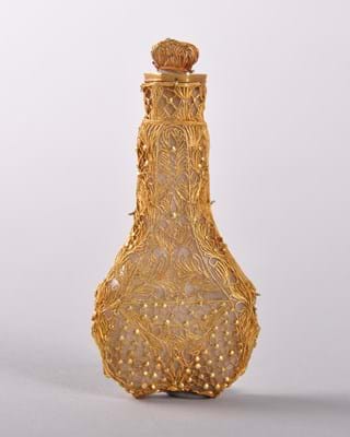 Indian gold scent bottle